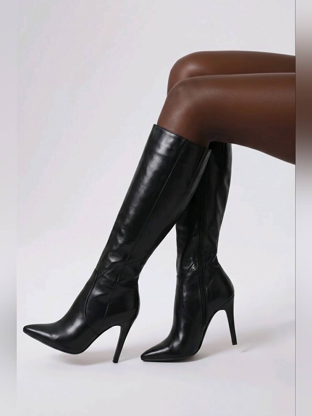 NINE WEST GALLIVANTO Elegant Black Knee-High  Boots